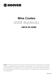 Hoover HWCB 45 UKBM User Manual