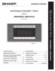 Sharp MICROWAVE DRAWER SMD2479JS Operation Manual
