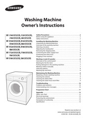 Samsung WF-S861R Owner's Instructions Manual