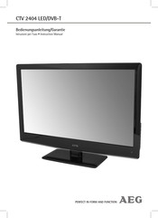 AEG CTV 2404 LED/DVB-T Instruction Manual