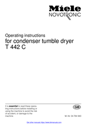 Miele T442C Operating Instructions Manual