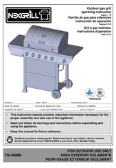 Nexgrill DELUXE 720-0888N Operating	 Instruction