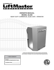 Chamberlain LiftMaster SL930 Owner's Manual