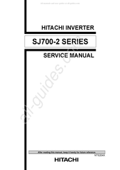 Hitachi SJ700-550HF 2 Series Service Manual