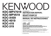 Kenwood KDC-4019 Instruction Manual