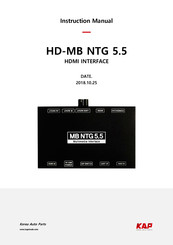 Kap HD-MB NTG 5.5 Instruction Manual