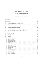 Casio MZ-X500 Manual