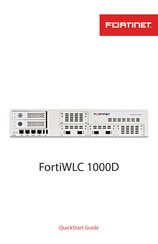 Fortinet FortiWLC 1000D Quick Start Manual