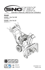 Ariens 920402 - Sno-Tek 24E Operator's Manual