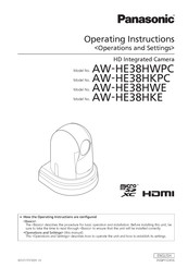Panasonic AW-HE38HWPC Operating Instructions Manual