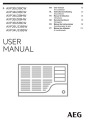 AEG AXP26U338BW User Manual