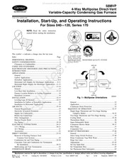 Carrier 58MVP120-20 Installation, Start-Up, And Operating Instructions Manual