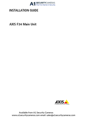 Axis F34 Installation Manual
