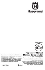 Husqvarna 96795380400 Operator's Manual