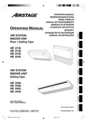 Fujitsu AIRSTAGE AB A36L Series Operating Manual