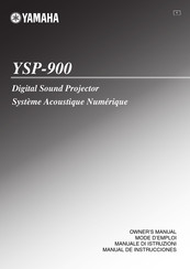 Yamaha Digital Sound Projector YSP-900 Owner's Manual