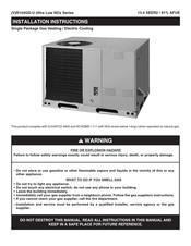 Trane VR104GD-U Series Installation Instructions Manual