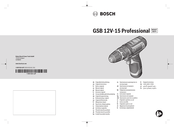 Bosch Professional GSB 12V-15N Original Instructions Manual