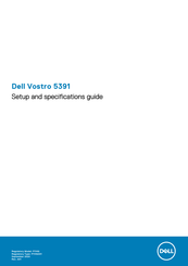 Dell Vostro 5391 Setup And Specifications Manual