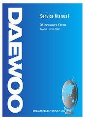 Daewoo KOG-3885 Service Manual