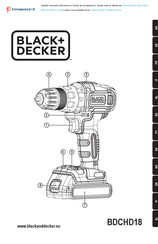 Black & Decker BDCHD18BS32-QW Manual