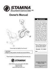 Stamina 346 Owner's Manual
