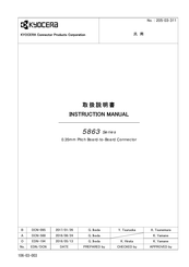Kyocera 5863 Series Instruction Manual