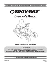 Troy-Bilt 13BC26JD563 Operator's Manual