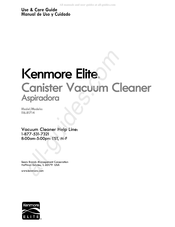 Sears Kenmore Elite 116.81714 Use & Care Manual