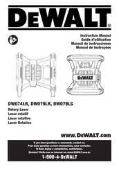 DeWalt DW074LR Instruction Manual
