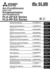 Mitsubishi Electric PLA-ZP EA Series Operation Manual