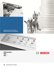Bosch SMS46IW03G Instruction Manual