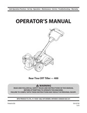 MTD 21AA405C500 Operator's Manual