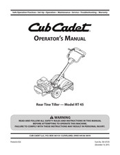Cub Cadet 21AA404D209 Operator's Manual