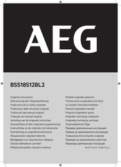 AEG BSS18S12BL2 Original Instructions Manual