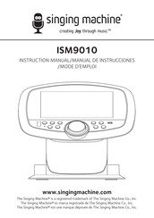 The Singing Machine ISM9010 Instruction Manual