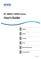 Epson EcoTank L6550 Series User Manual