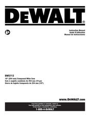 DeWalt DWS713-CA Instruction Manual