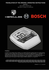 Bosch HERCULES Futura Sport I-9 Operating Instructions Manual