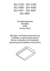 AEG DU 3160 Operating And Installation Instructions