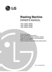 LG WD-1039 TDK Series Owner's Manual