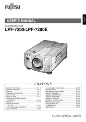 Fujitsu LPF-7200 User Manual