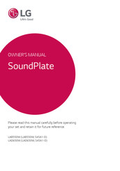 LG SoundPlate LAD650W Owner's Manual