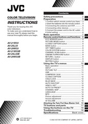JVC AV-21W33B Instructions Manual