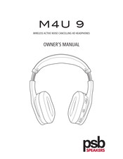 PSB M4U 9 Owner's Manual