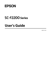 Epson SC-F2200 Series User Manual