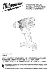 Milwaukee M18 2802-20 Operator's Manual
