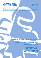 Yamaha WR250F 2017 Owner's Service Manual
