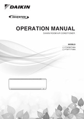 Daikin FTXF60TVMA Operation Manual