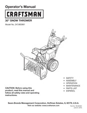 Craftsman 247.883961 Operator's Manual